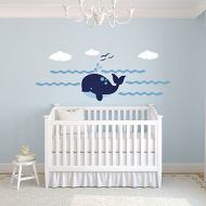 Wilson Graphics Wall Decals Happy Whale Wall Decal Set