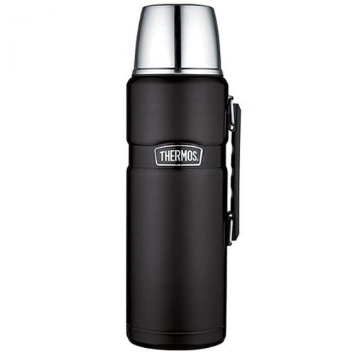 써모스 Thermos Stainless King Vacuum Insulated Beverage Bottle (Black - 2L)