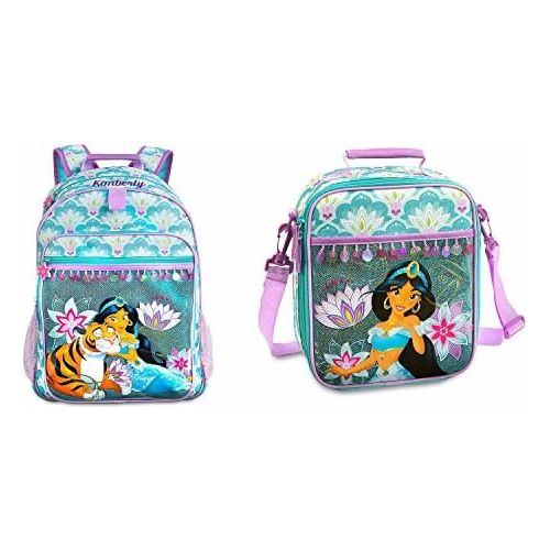 디즈니 Disney Interactive Studios Disney Store Deluxe Jasmine Backpack and Lunch Box Tote Combo Set Aladdin