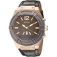 GUESS Mens Stainless Steel Connect Smart Watch - Amazon Alexa, iOS and Android Compatible iOS and Android Compatible, Color: Brown (Model: C0001G2)