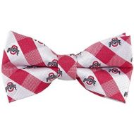 Eagles Wings Ohio State Buckeyes Checked Logo Bow Tie - NCAA College Team Logo
