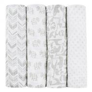 Aden + anais aden + anais Tea Collection Swaddle Blanket | Boutique Muslin Blankets for Girls & Boys | Baby Receiving Swaddles | Ideal Newborn Boy & Girl Gifts, Unisex Infant Shower Items, Wear