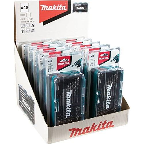  Makita B-36201-10 48 Pc. Metric High Speed Steel Drill Bit, Screw Bit & Socket Set, 10Pk