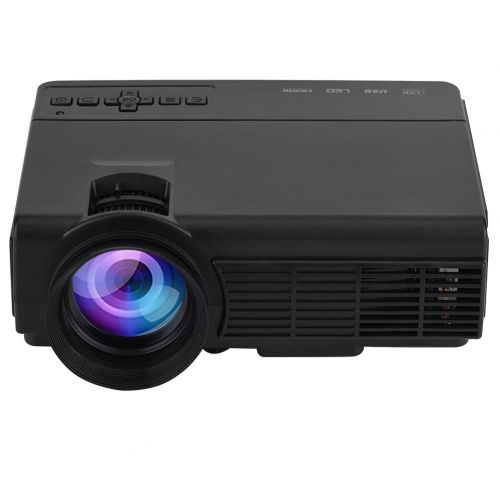 Wal front 1080P Q5 Home Theater Projector,WiFi pico Projector Android,Super Clear Stereo Sound Video Projectors 37-100inch Black (US)