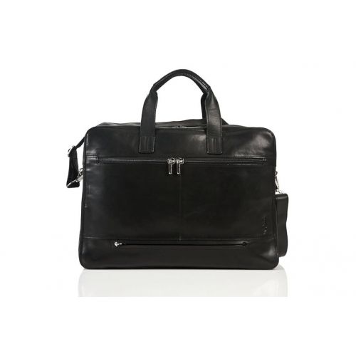 Tony Perotti Italian Leather Laptop Double Compartment Leather Briefcase