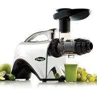 Omega Juicers NC900HDC Juicer Extractor and Nutrition Center Creates Fruit Vegetable & Wheatgrass Juice Quiet Motor Slow Masticating Dual-Stage Extraction with Adjustable Settings,