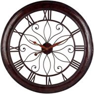 Imax IMAX 1003 Oversized Wall Clock - Open Back Round Wall Clock, Analogue Clock for Hotel, Living Room, Dining Room. Modern Wall Clocks