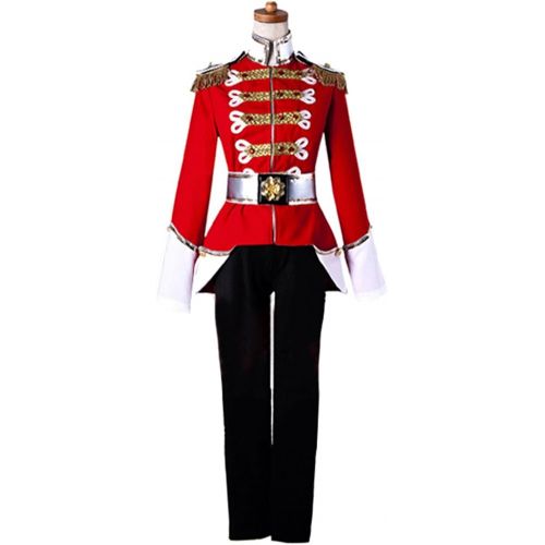  AGLAYOUPIN Adult Men Royal Army Soldier Cosplay Costume Uniform Halloween