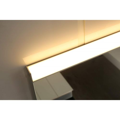  GS MIRROR 36X28 Inch Wall Mounted Led Lighted Bathroom Mirror with Touch Switch(GS099-3628N) (36x28 inch New)