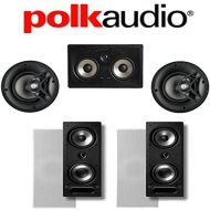 Polk Audio 265-RT + Polk Audio V60 + Polk Audio 255C-RT 5.0 Vanishing Series In-Wall  In-Ceiling Home Theater System