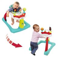 [아마존베스트]Kolcraft Tiny Steps 2-in-1 Activity Toddler and Baby Walker - Seated or Walk-Behind, Jubliee