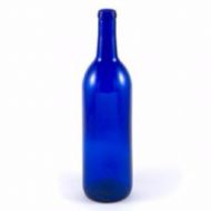 Cobalt Blue Wine Bottles-12 a Box, 750 mL Bordeaux