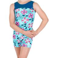 Snowflake Designs in Bloom Gymnastics or Dance Biketard