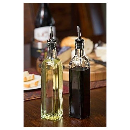  TableCraft 16 oz. Olive Oil Bottle with Pourer Made in USA (Set of 2) Brand New and Fast Shipping