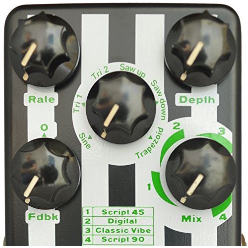  Aural Dream Super Phase Guitar Effect Pedal with 4 modes and 6 waves including 2 feedback modes reaching 48 phase effects true bypass