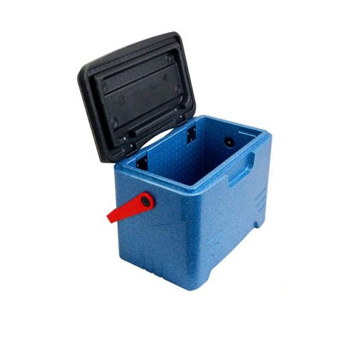  Zxcvlina Camping Cooler Box Cool Box Insulated Cooler Foam Insulation Box Crisper Takeaway Box (Color : Blue, Size : 43.52835cm)