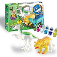 AMAV Toys 3D Painting-Dinosaurs Arts & Crafts for Kids Age 4+. 6 Colors to Paint with for Dinosaur Lovers & A Perfect Artistic Activity. Ideal Gift