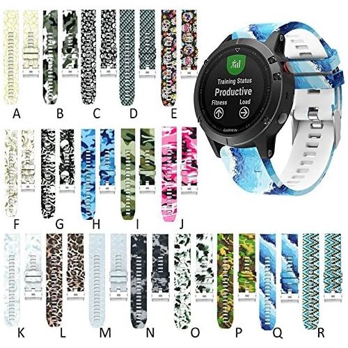  Senter 22mm Soft Silicone Sport Replacement Quick Band for Garmin Forerunner 935 Smart Watch