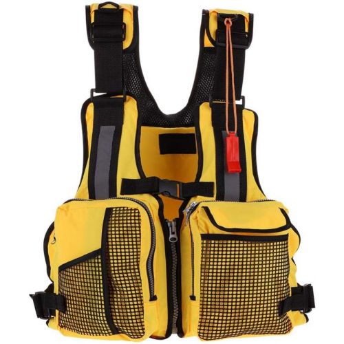  Naroote Life Jackets Boating Vest Adults Buoyancy Lifesaving Waistcoat with Emergency Survival Whistle for Fishing Swimming Drift Suit