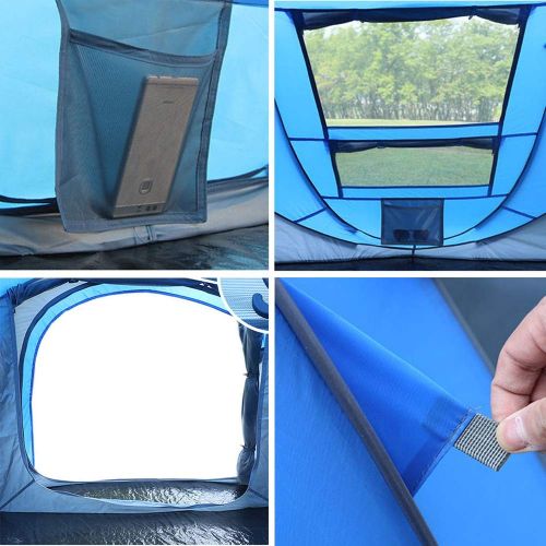  ALTINOVO Outdoor Adventure Faltbares Tunnel Zelt, kann 3-4 Personen Leben Wasserabweisend, belueftet und langlebig,Blue