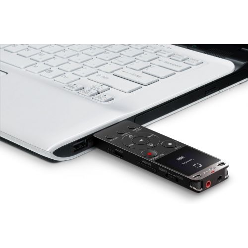 소니 Sony ICDUX560BLK Stereo Digital Voice Recorder with Built-in USB