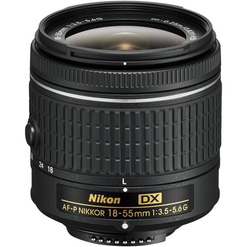  Nikon AF-P DX NIKKOR 18-55mm f3.5-5.6G Lens for Nikon DSLR Cameras