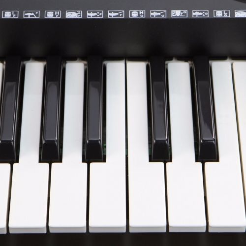  COLIBROX--Electronic Piano Keyboard 61 Key Music Key Board Piano With X Stand Heavy Duty. X Stand LCD Display Screen. A lightweight and adjustable folding X-style keyboard stand.