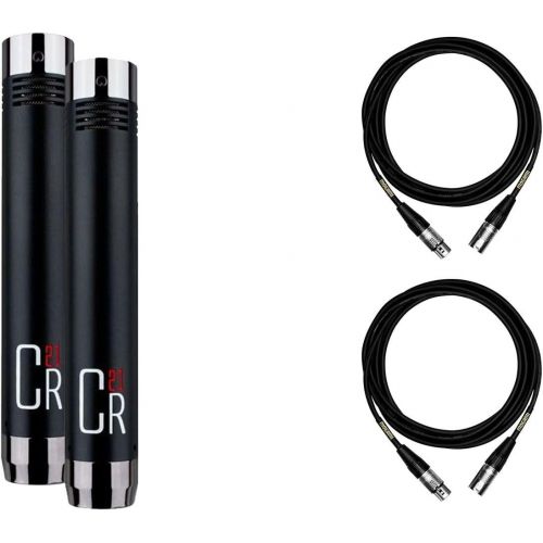  MXL CR21 Pair Bundle with 2 Premium 15-foot XLR Mogami Cables (3 Items)