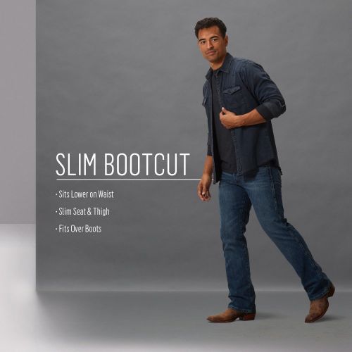  Wrangler Mens Retro Slim Fit Boot Cut Jean
