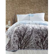 [아마존베스트]DecoMood Tree Bedding, Full/Queen Size Bedspread/Coverlet Set, Tree and Birds Themed Girls Boys Bedding, 3 PCS
