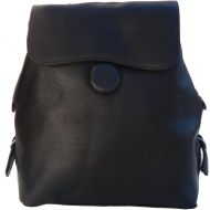 상세설명참조 Piel Leather Flap-Over Button Backpack, Saddle, One Size
