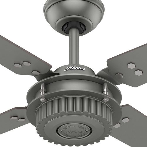  Hunter Fan Company 59236 Hunter 54 Chronicle Matte Silver Ceiling Fan with Wall Control, Large