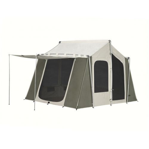 코디악캔버스 Kodiak Canvas 12x9 Canvas Cabin Tent, Tan, One Size