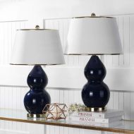 Safavieh Lighting Collection Jill White Double Gourd 25.5-inch Table Lamp (Set of 2)