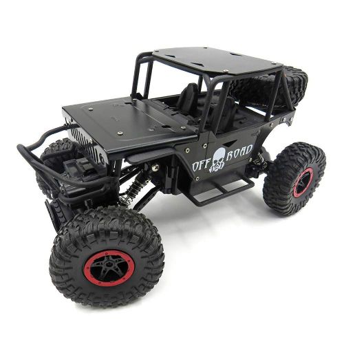  Gbell 1:18 RC Off-Road Vehicle Climber Truck Racing Car, 2.4Ghz 4WD High Speed Alloy Pickup Monster Car Buggy Kit Toy Birthday for Boys Kids 6-15 Years Old (Black)