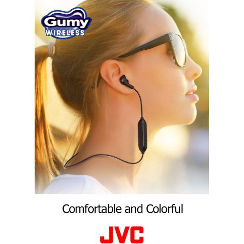  JVC Soft Wireless Earbud with Stayfit Tips, Remote and Mic and Bluetooth Green (HA-FX9BTG)