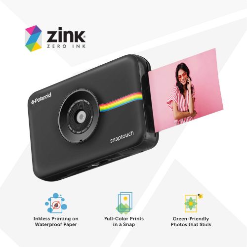 폴라로이드 Polaroid SNAP Touch 2.0  13MP Portable Instant Print Digital Photo Camera w/ Built-In Touchscreen Display, Black