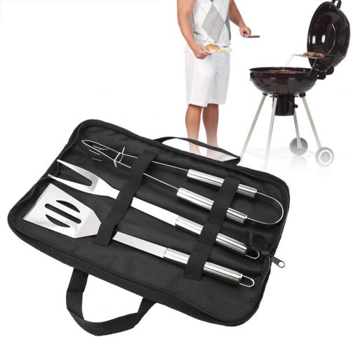  Pasamer Stainless Steel Barbecue Grilling Tools Set Outdoor BBQ Utensils with Carry Bag Case
