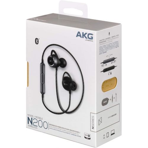  AKG Sealed Dynamic Canal Type Bluetooth Wireless Earphone N200 WIRELESS AKGN200BTBLK【Japan Domestic genuine products】【Ships from JAPAN】