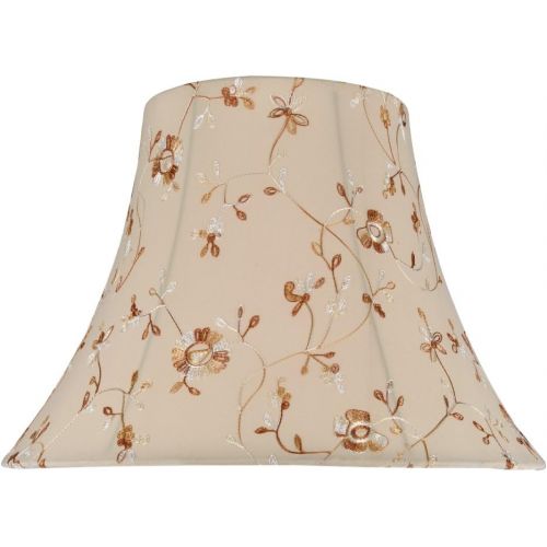  Aspen Creative 30027 Transitional Bell Shape Spider Construction Lamp Shade in Off White, 18 wide (9 x 18 x 13)