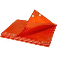 Steiner 338-6X10 Arcview 14 Mil Flame Retardant Tinted Transparent Vinyl Welding Curtain, Orange, 6 x 10