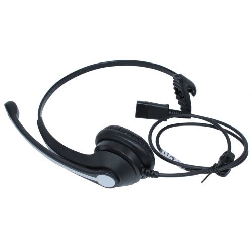  Audicom 2.5mm Call Center Headset with Mic + Quick Disconnect for Telephone Panasonic KX-NT136 KX-NT343 KX-NT346 KX-NT366 KX-T7603 IP and Cordless Phones with 2.5mm Headphone Jack