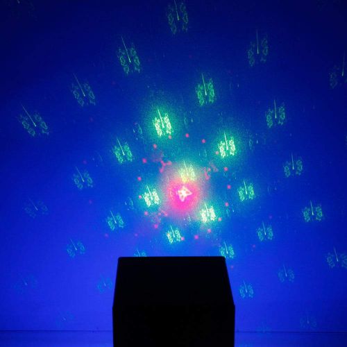  Aromzen Lot 4 9w Laser LED Lighting RGB Projector Stage DJ Music Dance Light with Remote