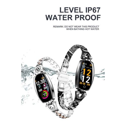  Admier Fitness Tracker Herzfrequenz Fitness Wristband Color Screen Smart Watch Waterproof IP67 Activity Tracker Blutdruck Smart Armband Stopwatch Sport Pedometer,Bronze