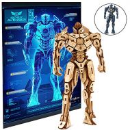 Incredibuilds IncrediBuilds Pacific Rim Uprising Gipsy Avenger Poster and 3D Wood Model Kit - Build, Paint and Collect Your Own Wooden Model - Great for Kids and Adults, 12+ - 6 12 h