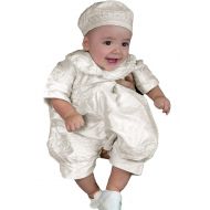 New Deve Newdeve Baby-boys White Christening Baptism Outfit With Bonnet