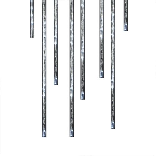 커트애들러 Kurt Adler IndoorOutdoor 144-Light Meteor Shower LED Light Sticks, Winter White