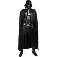 Xcoser Darth Vader Costume All Black One-Piece Garment PU Leather Costume