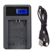 Seayang Dual Channel LCD Display Battery Charger for Sony DCR-HC14, DCR-HC14E, DCR-HC15, DCR-HC15E Handycam Camcorder