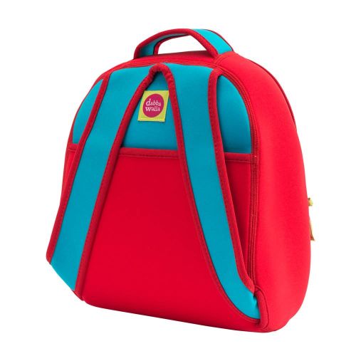 Dabbawalla Bags Apple of My Eye Kids Toddler Preschool and Daycare Backpack, Red/Blue